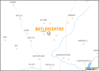 map of Butler Center