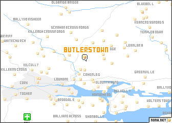 map of Butlerstown