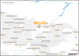 map of Butler