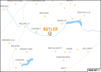 map of Butler