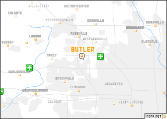 map of Butler
