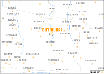 map of Butniūnai