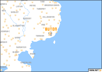 map of Buton