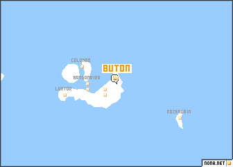 map of Buton