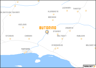 map of Butorino