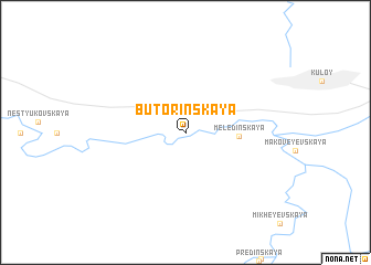 map of Butorinskaya