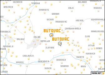 map of Butovac