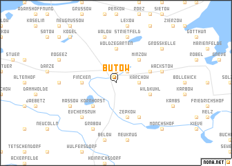 map of Bütow