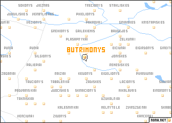 map of Butrimonys