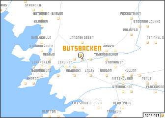 map of Butsbacken