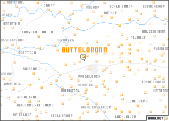 map of Büttelbronn