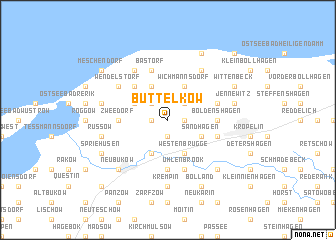 map of Büttelkow