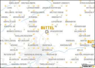 map of Buttel