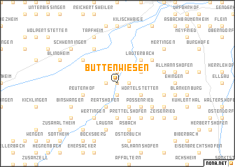 map of Buttenwiesen