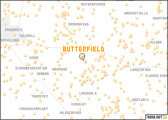 map of Butterfield