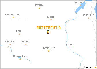 map of Butterfield