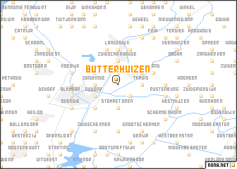 map of Butterhuizen