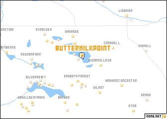 map of Buttermilk Point