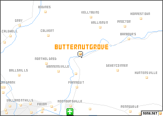 map of Butternut Grove