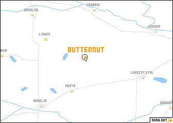 map of Butternut