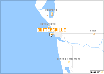 map of Buttersville