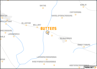 map of Butters