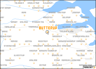 map of Butterup