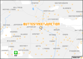 map of Butte Street Junction