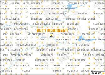 map of Büttinghausen