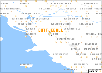 map of Büttjebüll