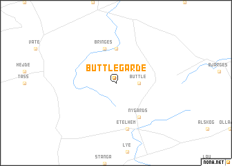 map of Buttlegårde