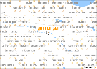 map of Büttlingen