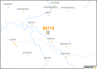 map of Butts