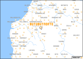 map of Butubut Norte