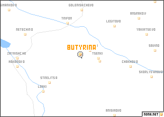 map of Butyrina