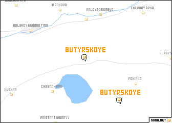 map of Butyrskoye