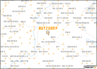 map of Butzdorf