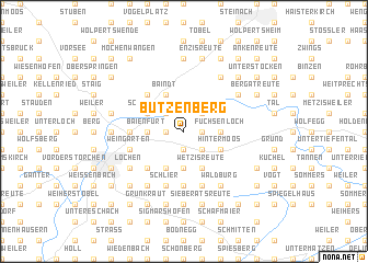 map of Butzenberg