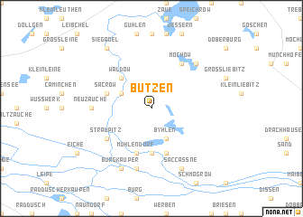 map of Butzen