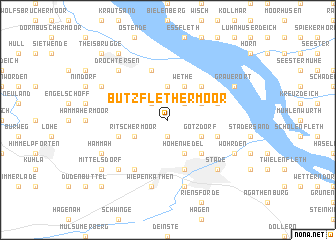 map of Bützflethermoor