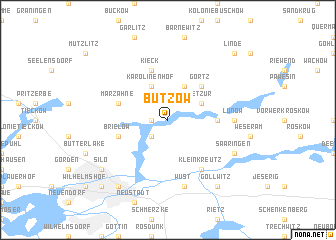 map of Butzow