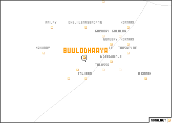map of Buulo Dhaaya