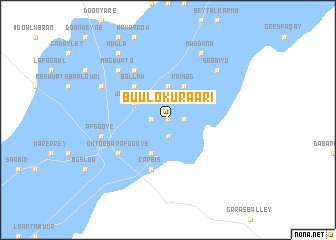 map of Buulo Kuraari