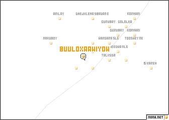 map of Buulo Xaawiyow