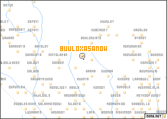 map of Buulo Xasanow