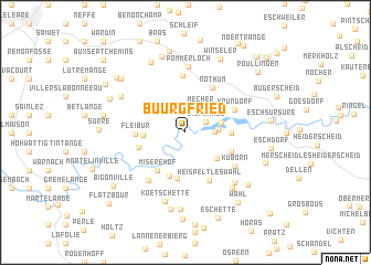 map of Buurgfried