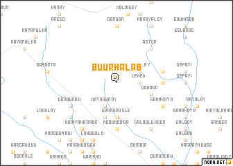 map of Buur Halab