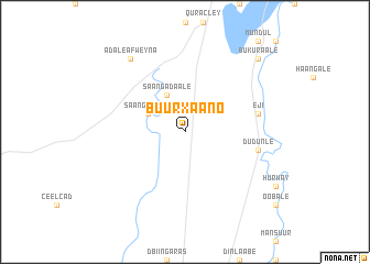 map of Buur Xaano