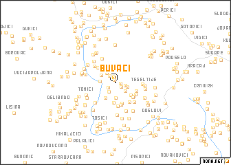 map of Buvaći