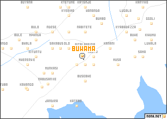 map of Buwama